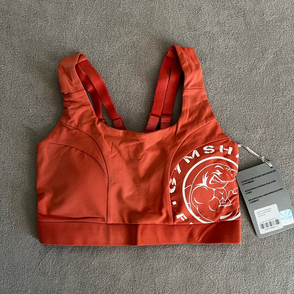 NWT Gymshark Legacy bralette Moroccan brick XS